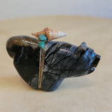 Burt Awelagte Picasso Marble Zuni Fetish Bear
