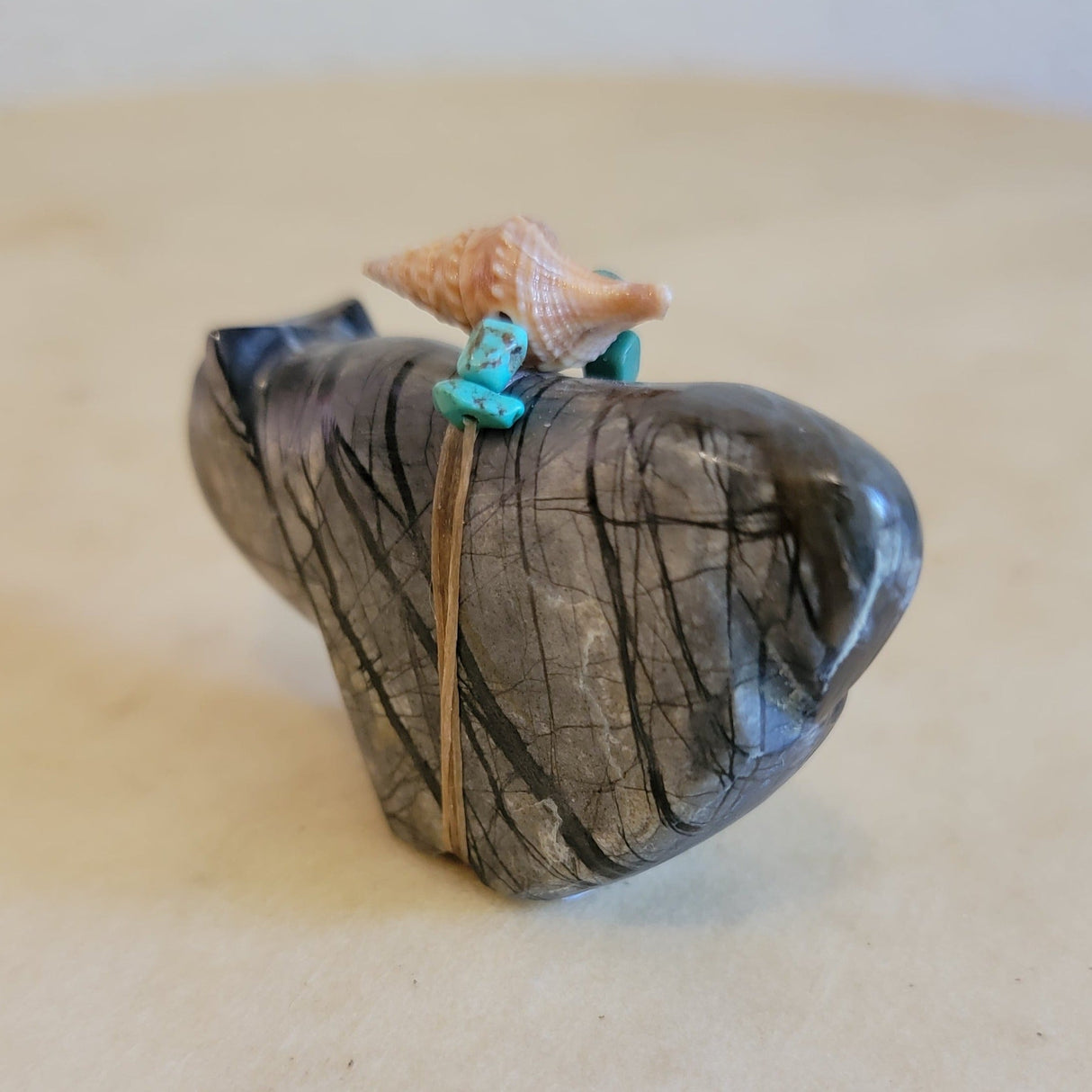 Picasso Marble Zuni Fetish Bear