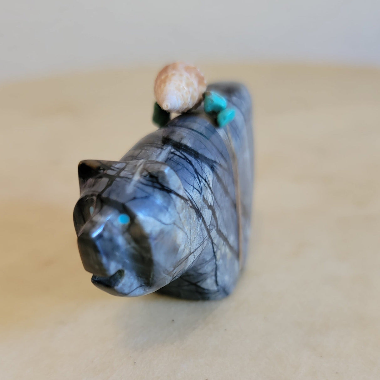 Picasso Marble Zuni Fetish Bear