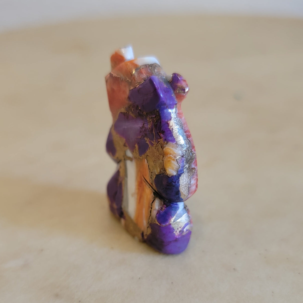 Mulit-colored Composite Standing Bear Zuni Fetish