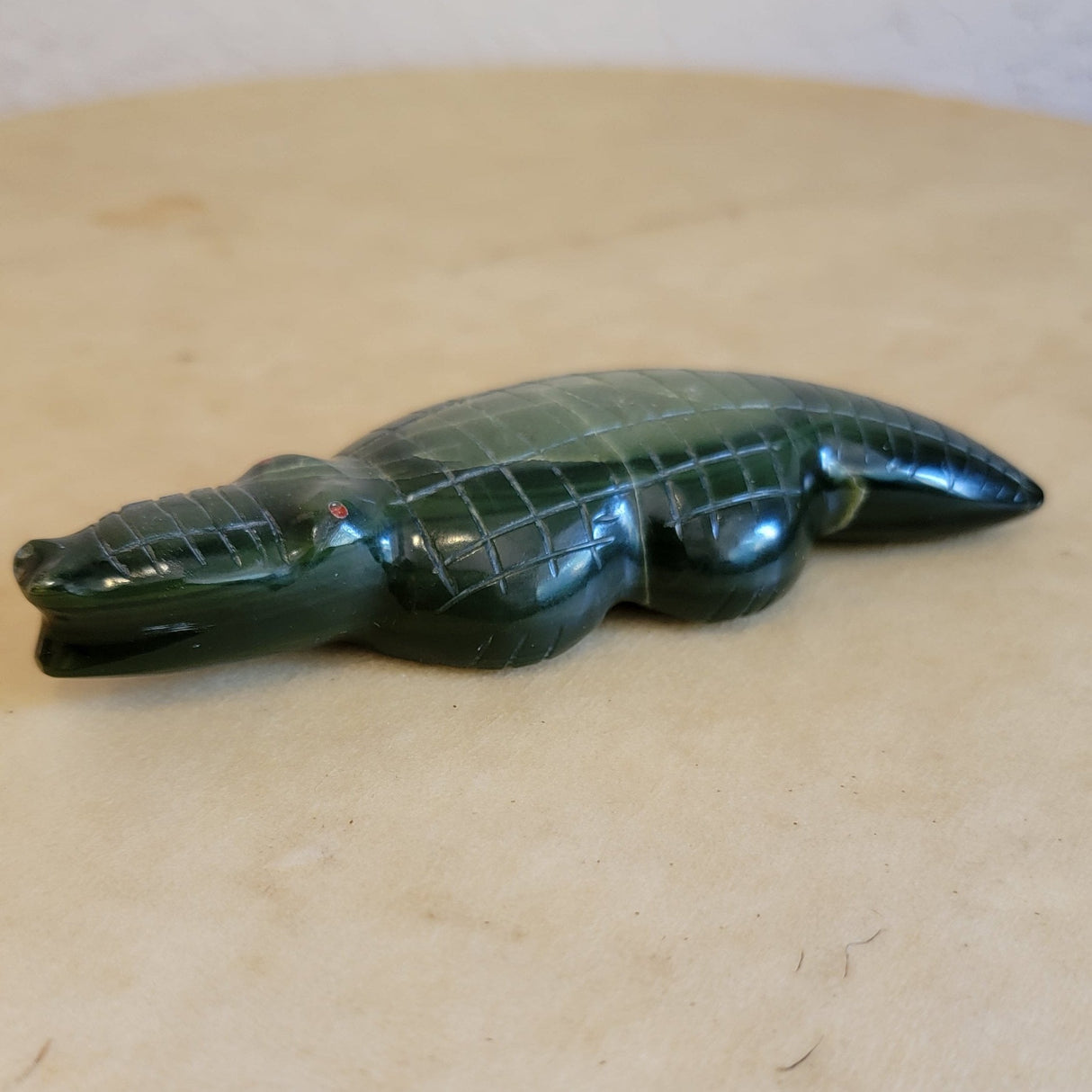 Daphne Quam Amazing Alligator Serpentine Zuni Fetish 