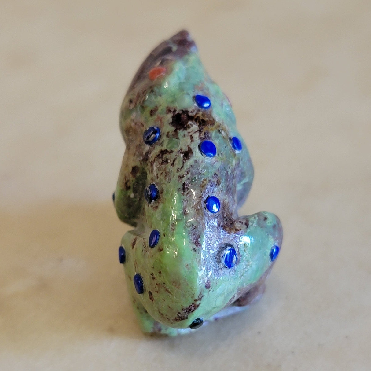 Turquoise Frog Zuni Fetish