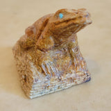 Picasso Marble Frog  Zuni Fetish