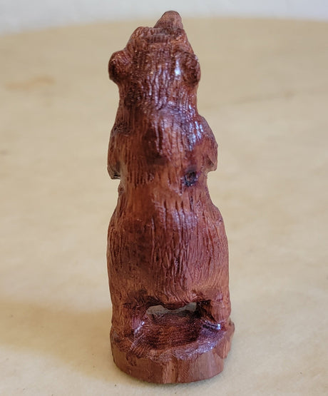 Cedar Standing Grizzly Bear Zuni Fetish