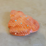 Large Orange Spiny Oyster Shell Fancy Frog Zuni Fetish