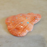 Large Orange Spiny Oyster Shell Fancy Frog Zuni Fetish