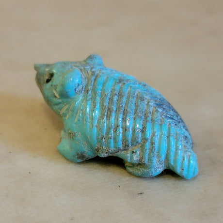 Navajo Furry Turquoise Badger Zuni Fetish
