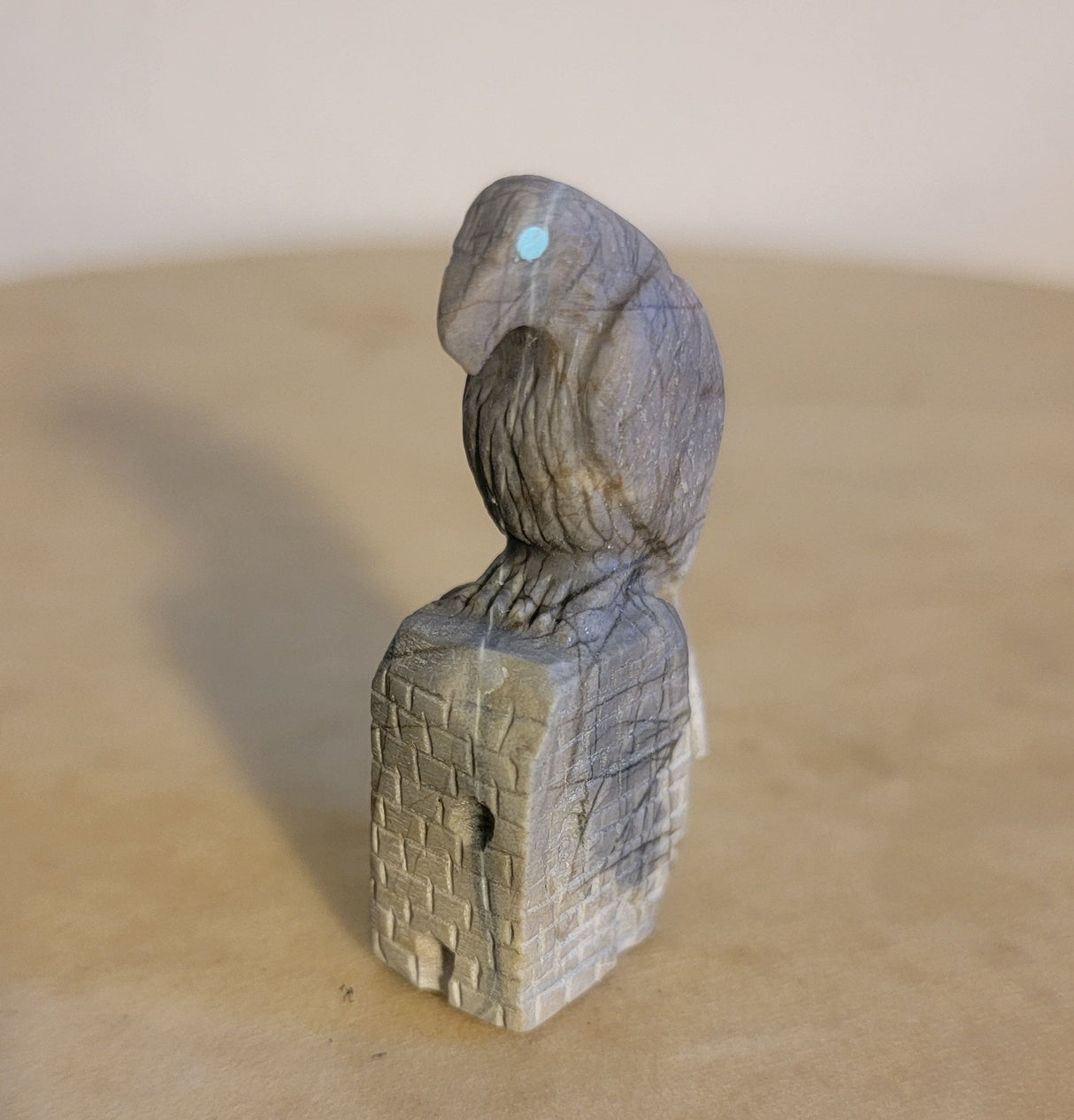 Eagle Perches On Pueblo Zuni Fetish