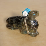 Labradorite Messenger Eagle w/Pack Zuni Fetish