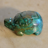 Heavy Chrysocolla Zuni Fetish Turtle