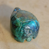Heavy Chrysocolla Zuni Fetish Turtle