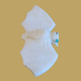 Albino Bat White Marble Zuni Fetish