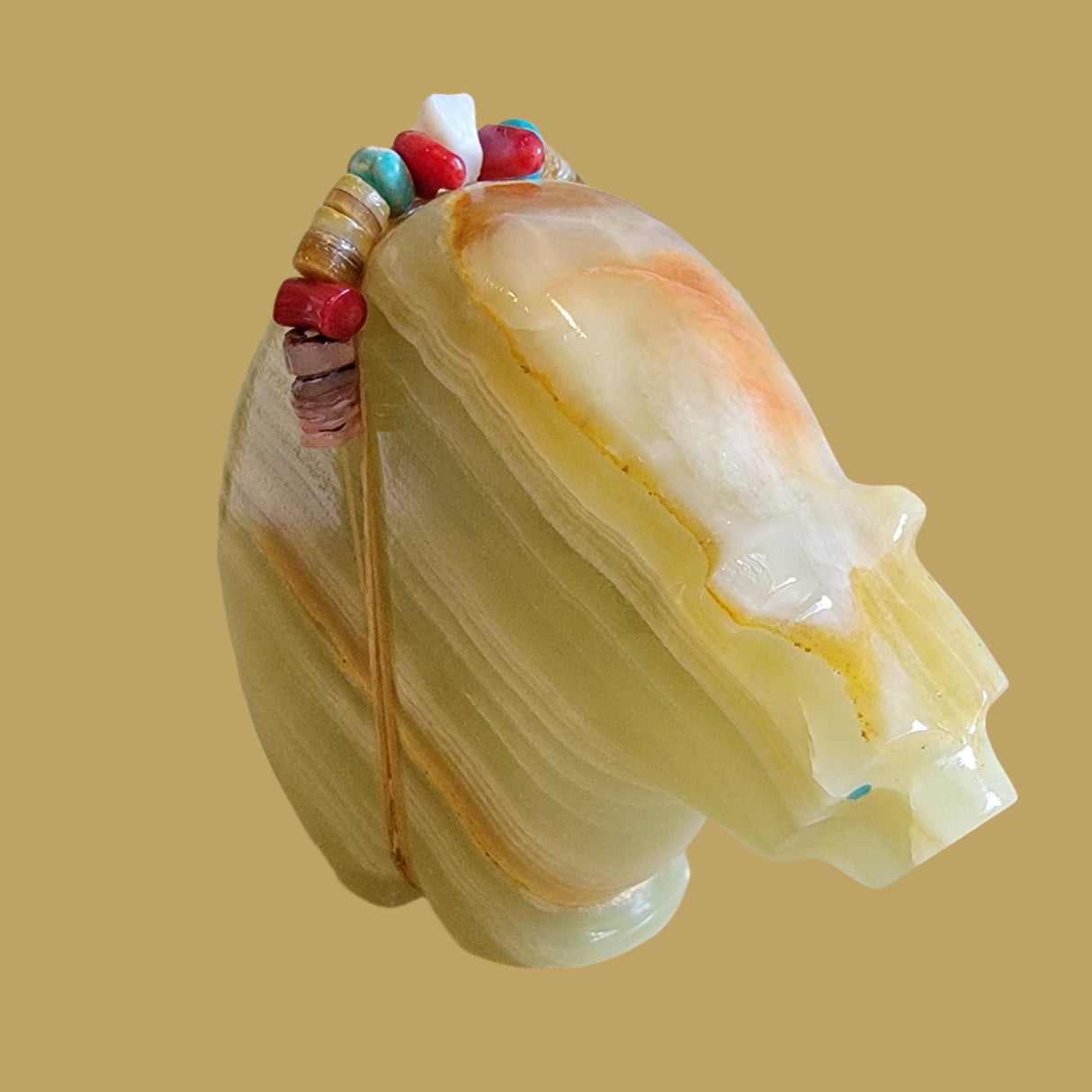 Large and Powerful Paulette Onyx Zuni Fetish Bear