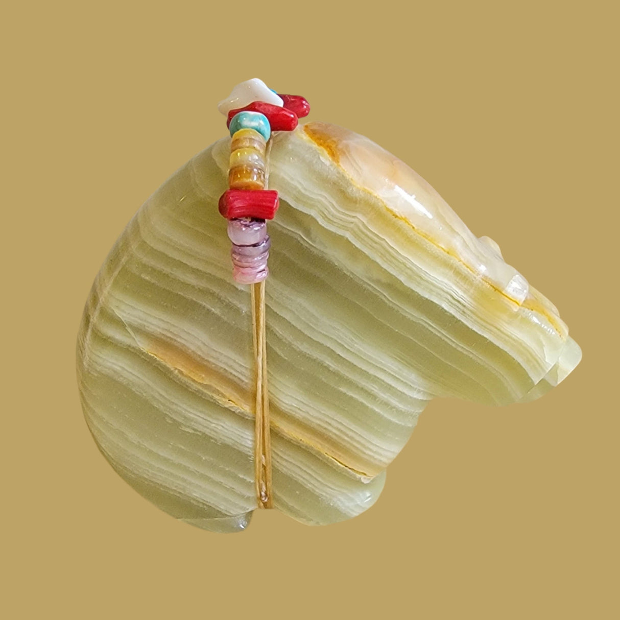 Large and Powerful Paulette Onyx Zuni Fetish Bear