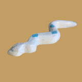 Slithering Marble Turquoise Diamond Backed Snake Zuni Fetish