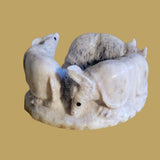 Follow the Leader Antler Armadillos Zuni Fetish