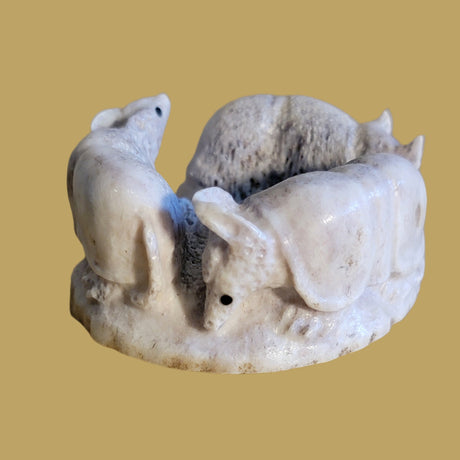 Follow the Leader Antler Armadillos Zuni Fetish