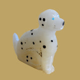 Alabaster Spotted Dalmatian Dog/Pup Zuni Fetish