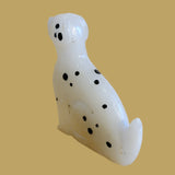 Alabaster Spotted Dalmatian Dog/Pup Zuni Fetish