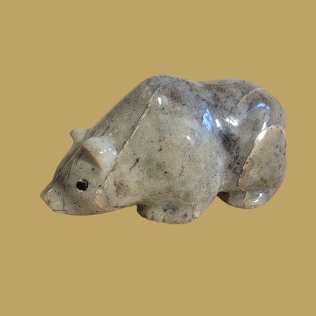 Navajo Serpentine Grizzly Bear Zuni Fetish