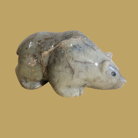 Navajo Serpentine Grizzly Bear Zuni Fetish