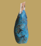 Turquoise Double Sided Zuni Maiden(s) w/ Tablita Zuni Fetish