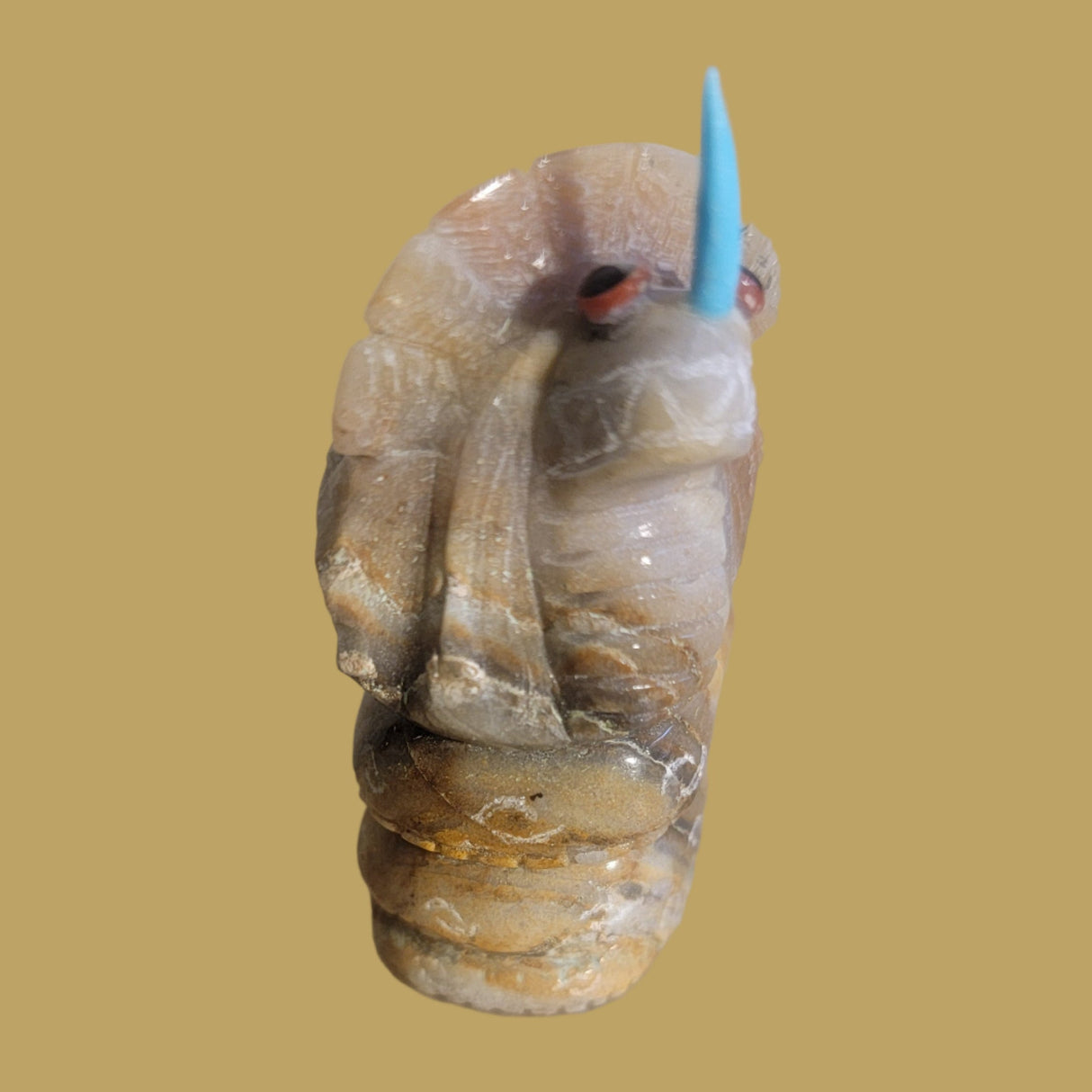 Picasso Marble Kolowisi Water Serpent Zuni Fetish