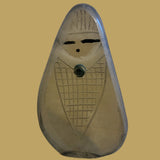 Glass Zuni Corn Maiden with Turquoise Zuni Fetish