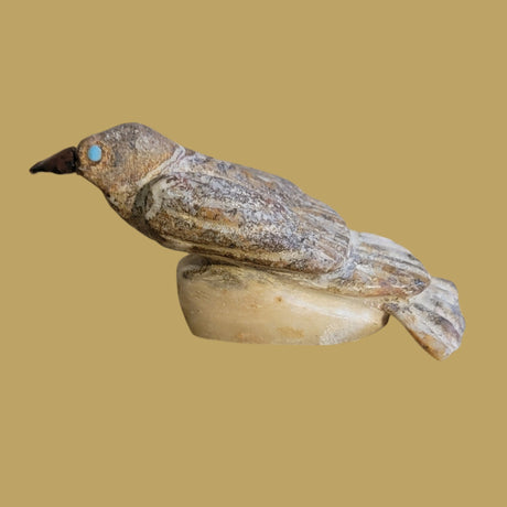 Onyx Mockingbird Zuni Fetish