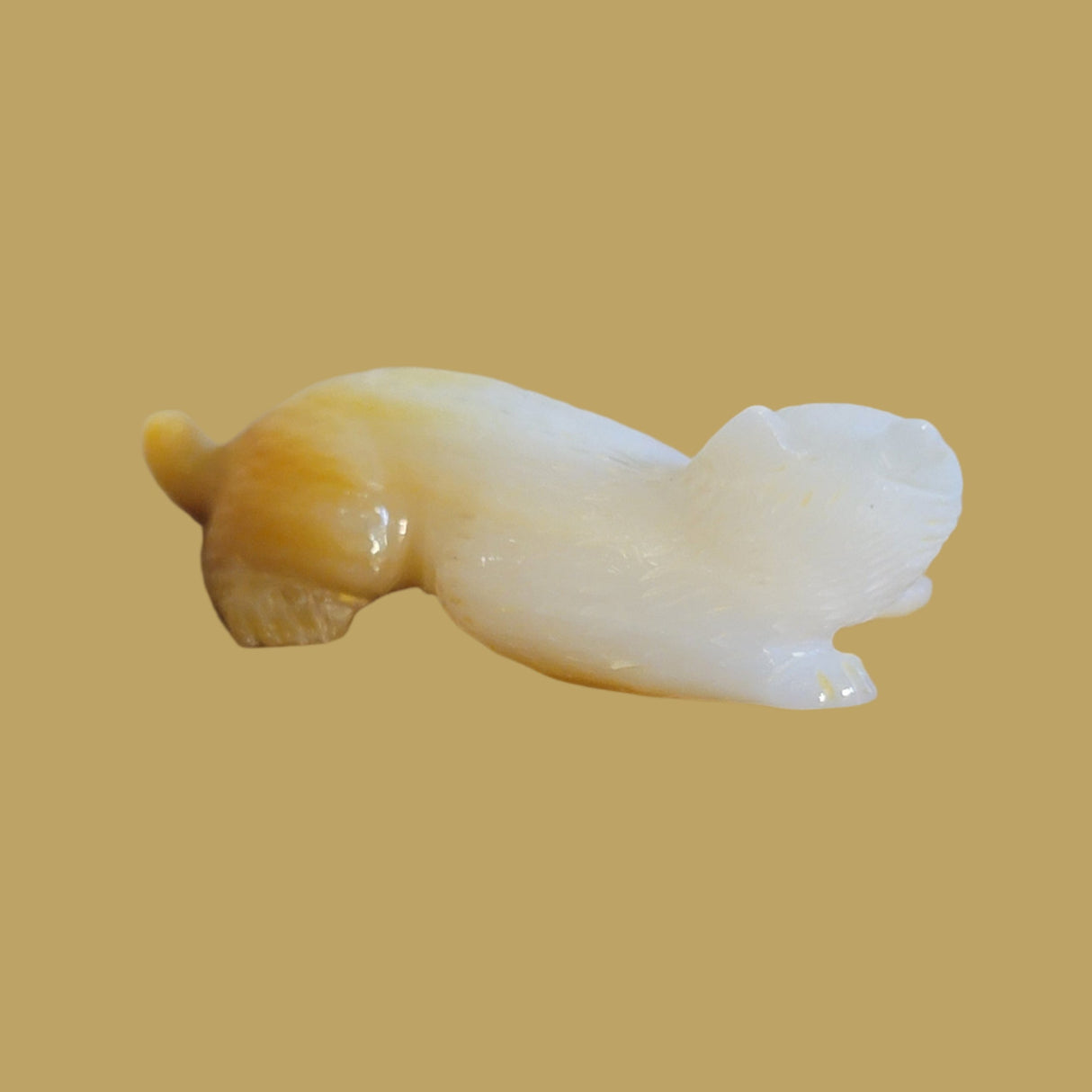 Gold Lip/Mother of Pearl Cougar Cub Zuni Fetish