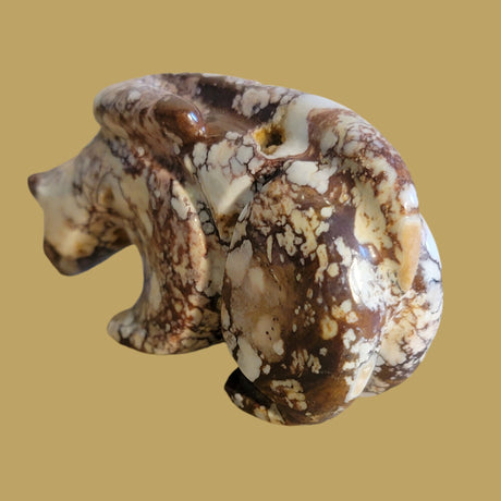 Crazy Horse Stone Mountain Lion Zuni Fetish