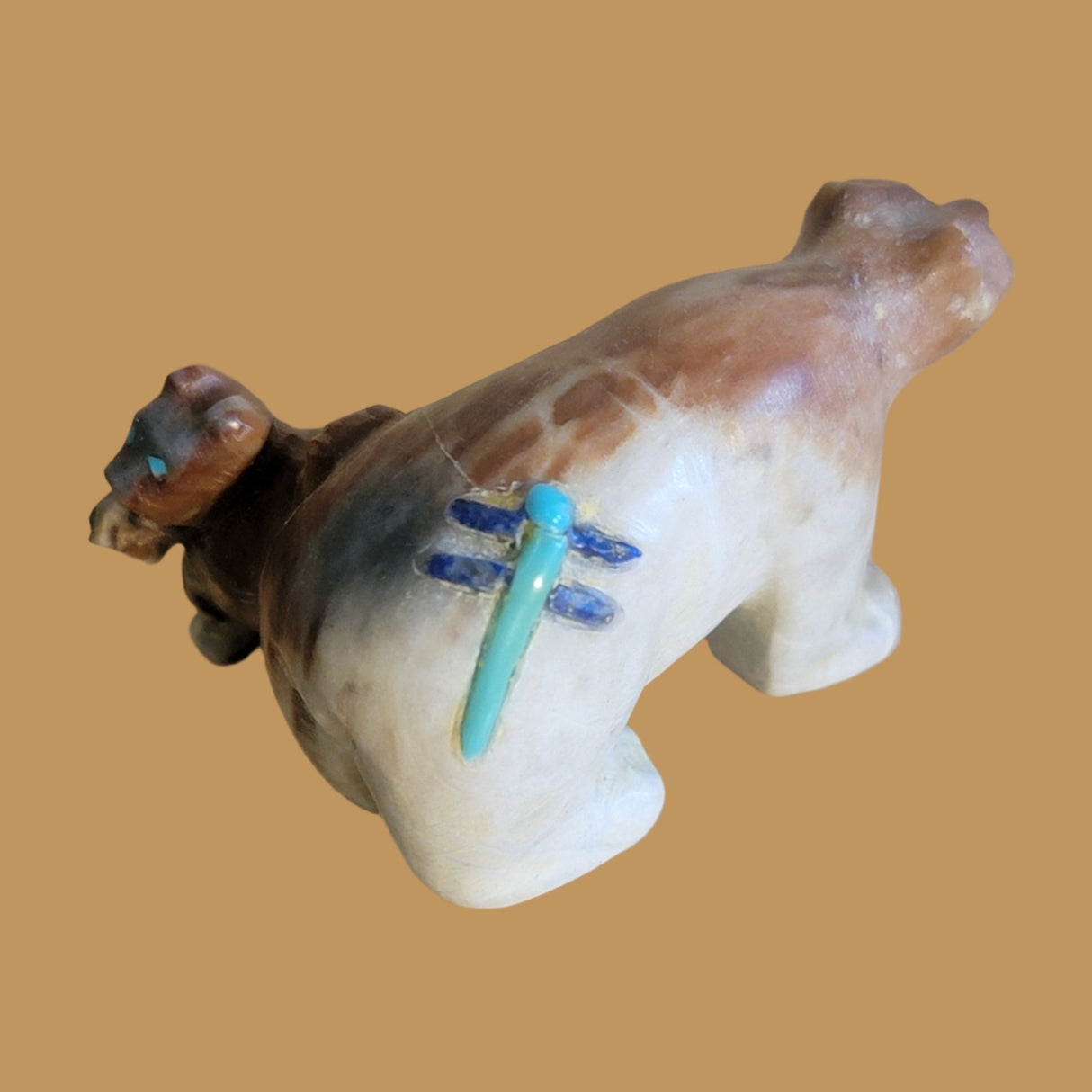 Mama Bear w/Standing Cub By Her Side Zuni Fetish