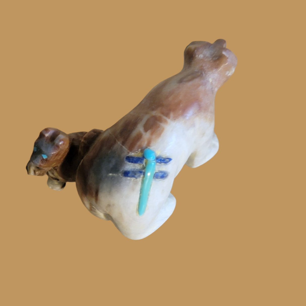 Mama Bear w/Standing Cub By Her Side Zuni Fetish