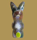 Bunny Rabbit w/Orange Opal Eyes Zuni Fetish