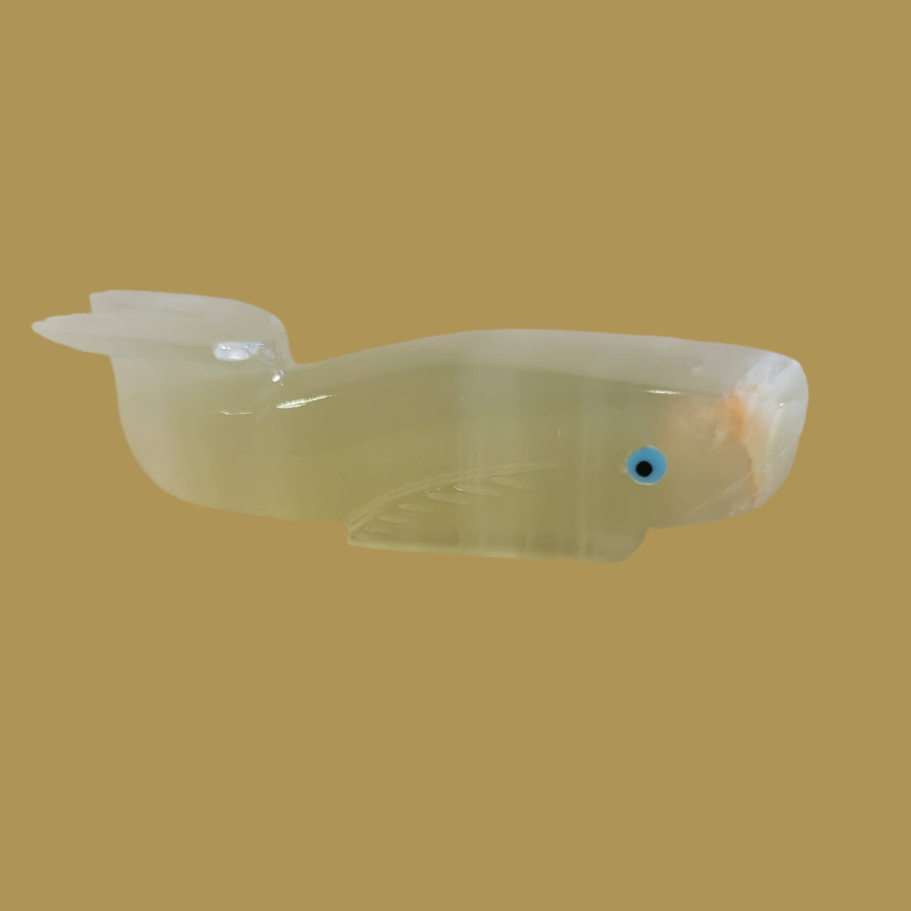 Onyx Whale Zuni Fetish