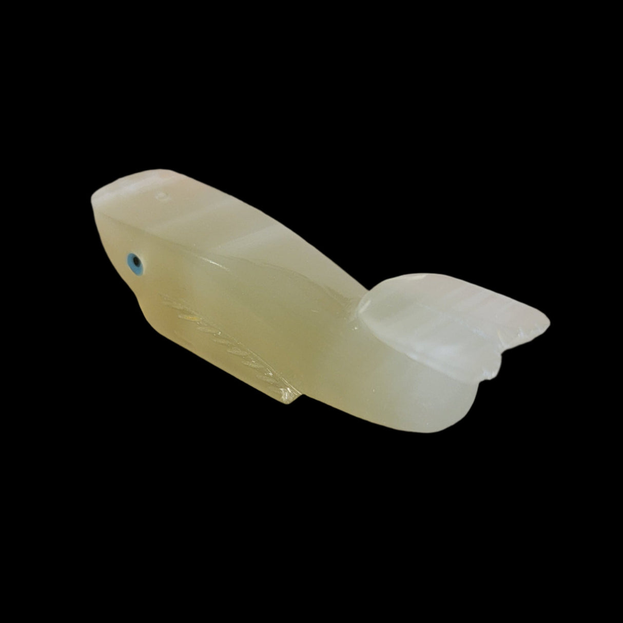 Onyx Whale Zuni Fetish