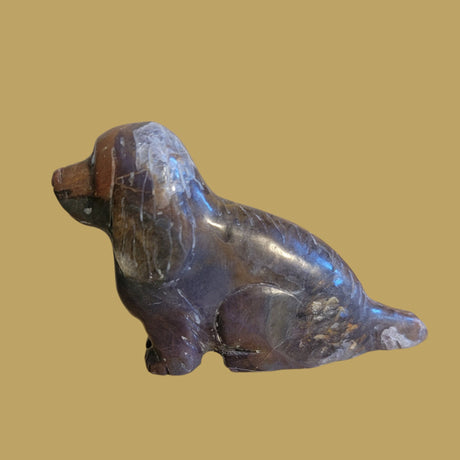 Alabaster Beagle Pup/Dog Zuni Fetish