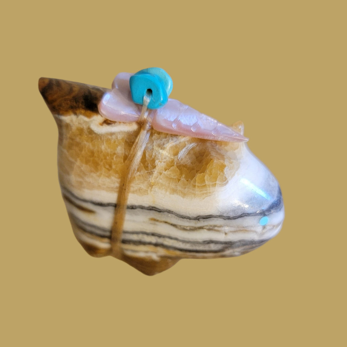 Onyx Psychic Bobcat Zuni Fetish