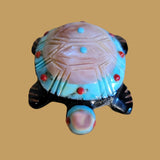 Beautiful Stone and Shell Layered Turtle Zuni Fetish