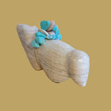 Wolf w/ Fancy Full Bundle Zuni Fetish