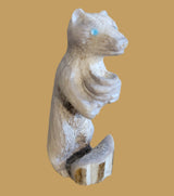 Antler "Honey Bear"  w/ Honey Pot Zuni Fetish