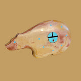 Large Hickoryite Bear w/Zuni Suns Zuni Fetish