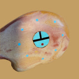 Large Hickoryite Bear w/Zuni Suns Zuni Fetish