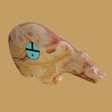 Large Hickoryite Bear w/Zuni Suns Zuni Fetish