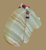 Large and in Charge Onyx Grizzly Bear Zuni Fetish