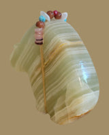 Large and in Charge Onyx Grizzly Bear Zuni Fetish