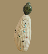 Double Sided Zuni Maiden/ Corn Maiden with Olla Zuni Fetish