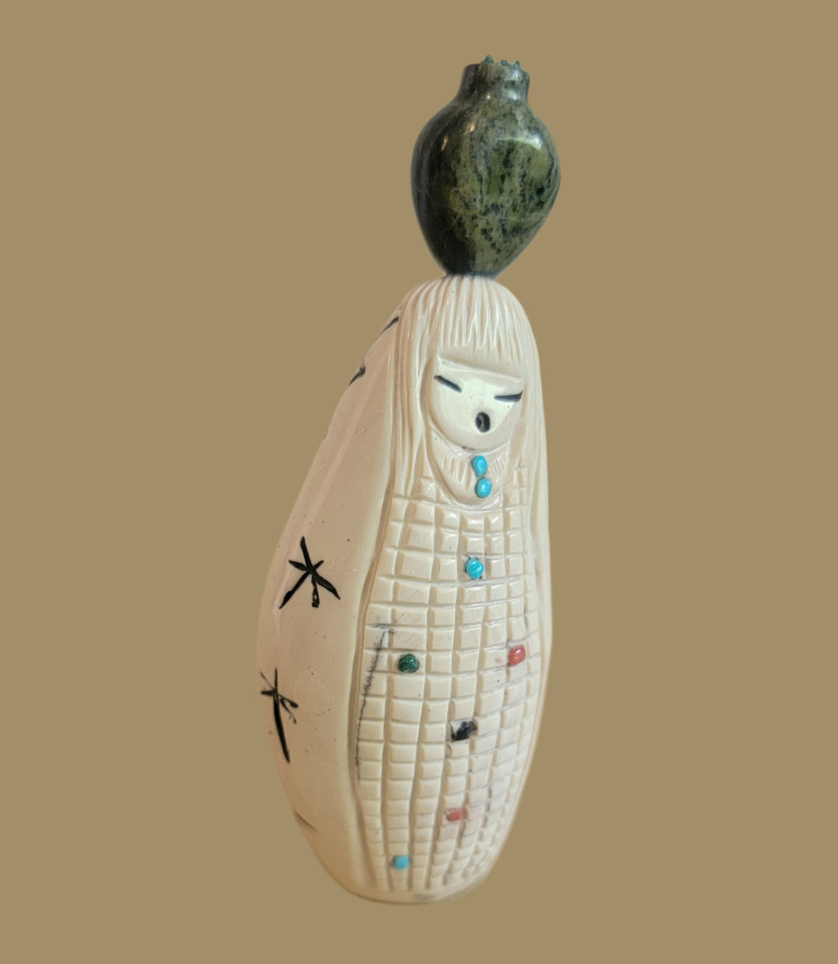 Double Sided Zuni Maiden/ Corn Maiden with Olla Zuni Fetish