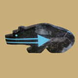 Ammonite Bear w/Double Heartline Zuni Fetish