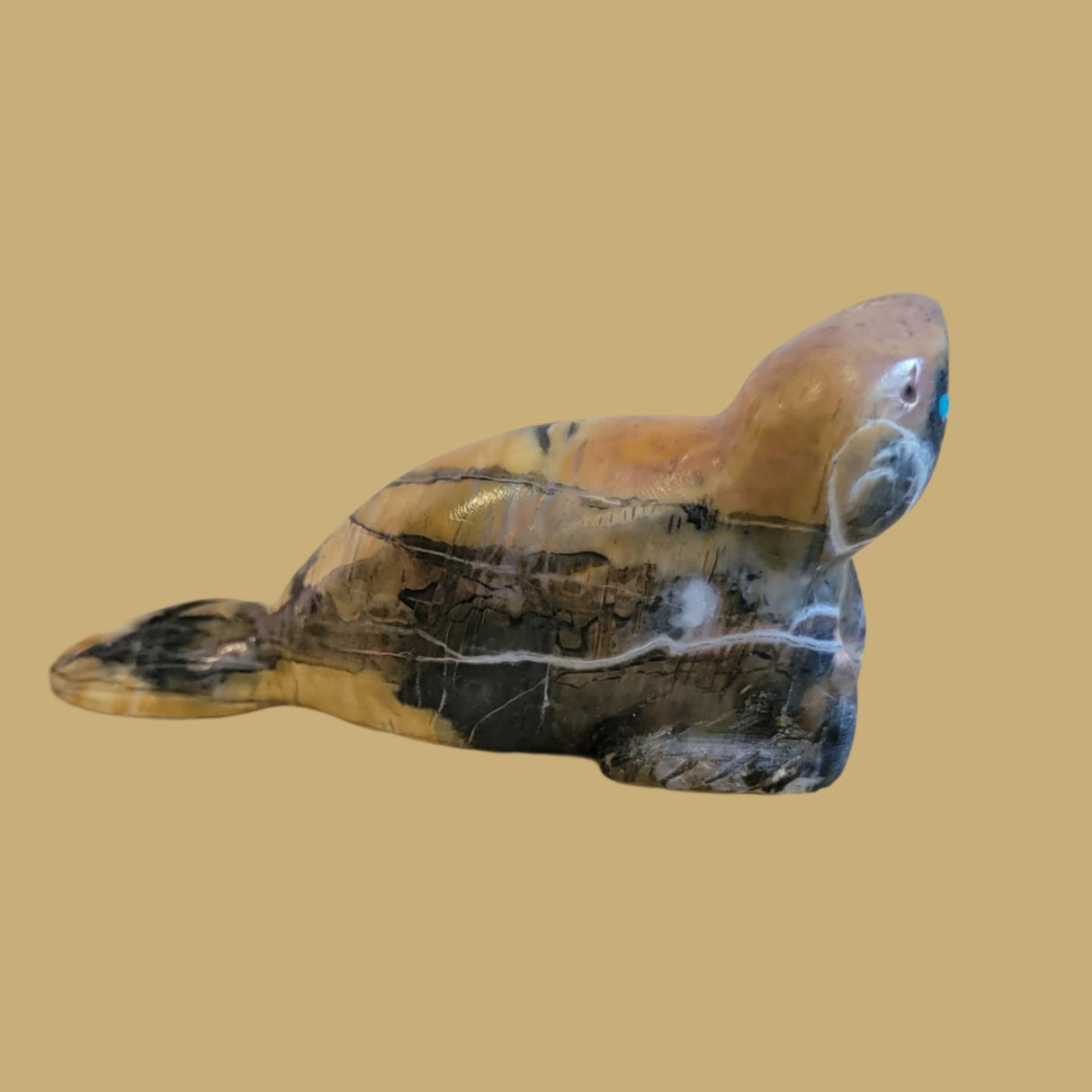 Sweet Egyptian Marble Zuni Fetish Seal